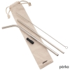 Perka Avila 5-Piece Stainless Steel Straw Set
