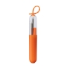 Paloma 5-Piece Stainless Steel Straw Set - Orange