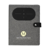 Navigate Notebook w/ Wireless Phone Charger - Grey