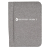 Sterling RPET Zippered Letter Size Padfolio - Grey