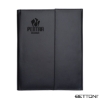 Bettoni Atrani Bonded Leather Letter Size Padfolio - Black
