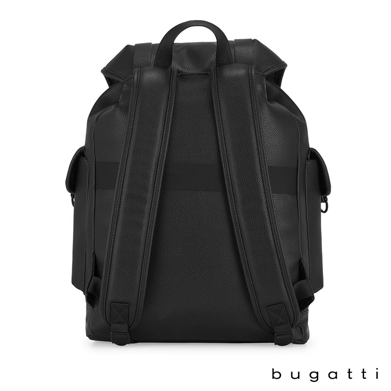 Promotional Bugatti Vegan Leather Flap Backpack | Save Your Ink