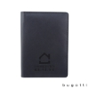 Bugatti Leather Passport Holder - Black