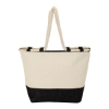 Barcelona Canvas & Jute Tote - Black