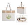Sophia Canvas Tote With Jute Trim