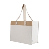 Sophia Canvas Tote With Jute Trim