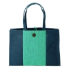 Charlotte Natural Jute Tote - Blue