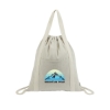 Renew II 9 oz. Recycled Cotton Drawstring Bag - Natural