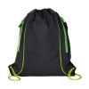 Seville Drawstring Bag w/ Color Accents - Lime