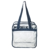 Athina Clear Stadium Tote - Navy