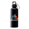 Brio 20 oz. PS Water Bottle w/ Carabiner - Black
