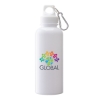 Brio 20 oz. PS Water Bottle w/ Carabiner - White