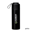 Perka Brixton 17 oz. Double Wall, Stainless Steel Water Bottle - Black