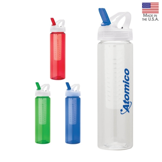 Laguna 32 oz. PET Bottle with Flip Spout & Infuser