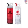 Malibu 26 oz. PET Bottle with Flip Spout & Infuser