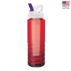 26 oz. PET Bottle with Flip Spout & Ice Stick