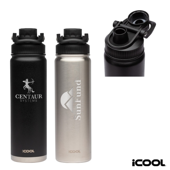 iCOOL Durango 24 oz. Double Wall, Stainless Steel Water Bottle