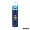 iCOOL Manitou 24 oz. Double Wall, Recycled Stainless Steel Water Bottle - Blue