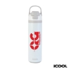 iCOOL Manitou 24 oz. Double Wall, Recycled Stainless Steel Water Bottle - White