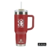 Pelican Porter 40 oz. Recycled Double Wall Stainless Steel Travel Tumbler - Red
