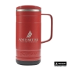 Pelican Ridge 18 oz. Recycled Double Wall Stainless Steel Mug - Red