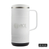 Pelican Ridge 18 oz. Recycled Double Wall Stainless Steel Mug - White