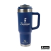 Pelican Porter Dual 40 oz. Dual Lid, Recycled Double Wall Stainless Steel Travel Tumbler - Navy