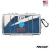 Pelican 1060 Micro Case - Clear Lid - Blue