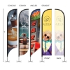 DisplaySplash 9' Single-Sided Custom Feather Flag - Multi-Colored