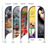DisplaySplash 9' Double-Sided Custom Feather Flag - Multi-Colored