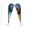 DisplaySplash 13' Double-Sided Custom Teardrop Flag - Multi-Colored