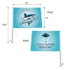 DisplaySplash Car Flag - Double Sided - Multi-Colored