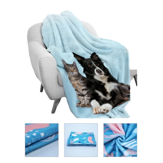 DisplaySplash 72" x 59" Custom Printed Flannel Blanket