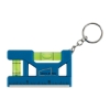 Hank 3" Level / Ruler Keyring - Blue