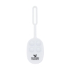 Momo Push Pop Silicone Luggage Tag - White