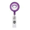 Delfino Badge Holder with Crocodile Clip - Purple