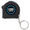 Gosto Mini Tape Measure Keyring - Black