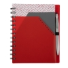 Trapezoid Junior Notebook w/ Stylus Pen - Red