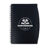 Bates Spiral FSC Notebook With Sticky Notes and Flags - Black