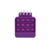 Dimple Silicone Push Pop Notebook - Purple