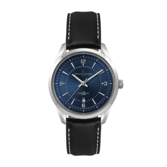 Wc5117 33mm Metal Silver Case, 3 Hand Mvmt, Blue Dial, Dte Display, Leather Strap, Flatm Mineral Cry