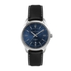 Wc5117 33mm Metal Silver Case, 3 Hand Mvmt, Blue Dial, Dte Display, Leather Strap, Flatm Mineral Cry - Silver
