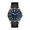 Wc5252 42.5mm Steel Silver Case, 3 Hand Mvmt, Blue Dial, Dte Display, Bk Rotating Bezel, Silicone St - Silver