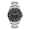 Wc5264 42.5mm Steel Silver Case, 3 Hand Mvmt, Black Dial, Dte Display, Bk Rotating Bezel, Silver Bra - Brushed Silver