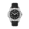 Wc5910 45mm Metal Matte Silver Case, 3 Hand, Dte Display, Black Dial, Leather Strap, Flat Mineral Cr - Matte Silver