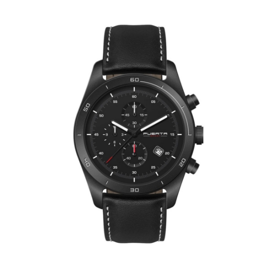 42mm, Ss, Black Case, Chrono Mvt, Dte