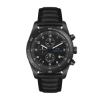 Wc6508 42mm Steel Black Case, Chronograph Mvmt, Black Dial, Dte Display, Leather Strap, Flat Mineral - Black