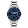 Wc8246 42mm Steel Silver Case, 3 Hand "Automatic" Mvmt, Blue Dial, Dte Display, Bl Rotating Bezel, S - Silver