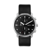 Wc8318 44mm Steel Matte Silver Case, Chronograph Mvmt, Black Dial, Dte Display, Leather Strap, Flat  - Matte Silver
