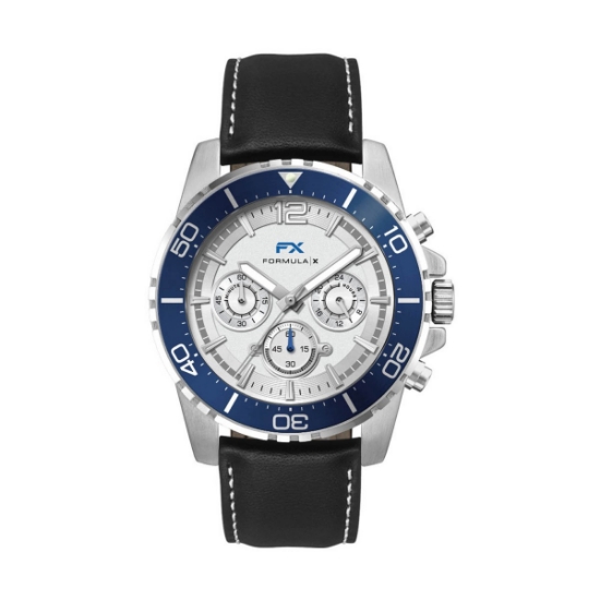 44mm, Silver Metal Case, Bl Bezel, Chrono Mvt